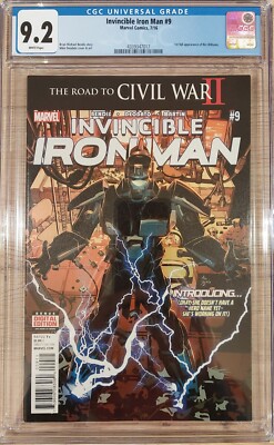Invincible Iron Man #9 CGC 9.2 Marvel 2016 First Full Riri Williams Ironheart