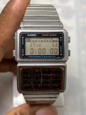 Vintage CASIO 563 DBC-600 Data Bank Men's Watch Used For Parts