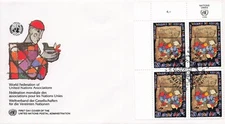 United Nations Geneva 277 MI Block FDC World Federation UN Associations