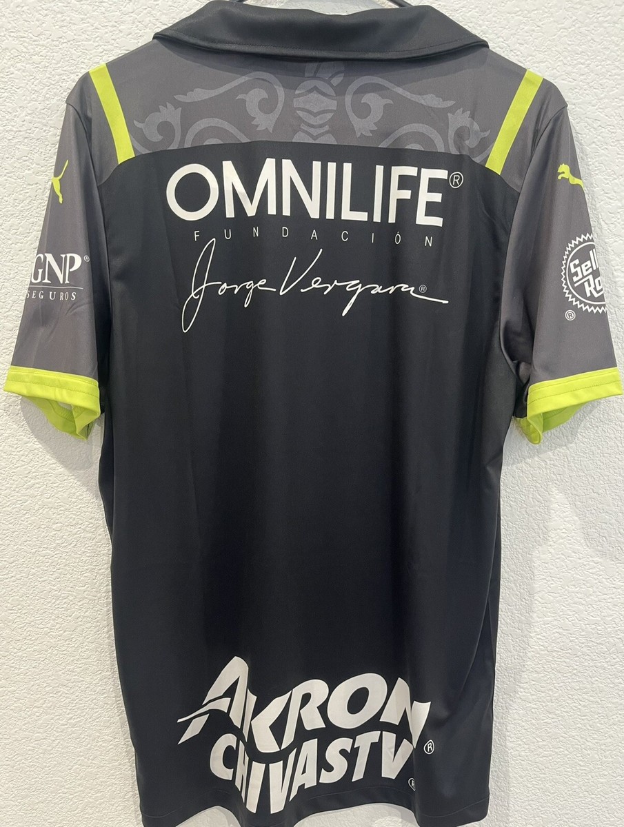 NWT 2021-22 Chivas de Guadalajara Puma Mexico Liga MX Neon Black
