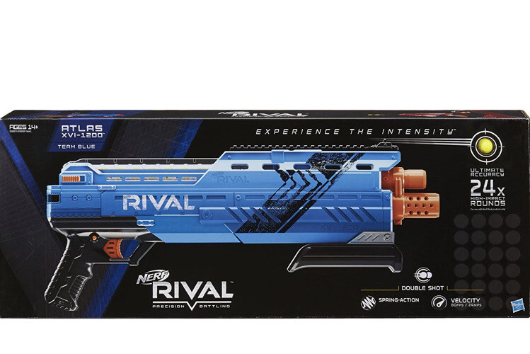Nerf Rival Atlas XVI-1200 Blaster Blue Precision Battling New In