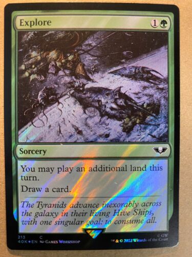MTG 1x SURGE FOIL Explore Commander Warhammer 40K Magic the Gathering x1 NM