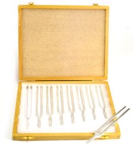 Set of 8 Aluminum Scientific Tuning Forks, Sc...