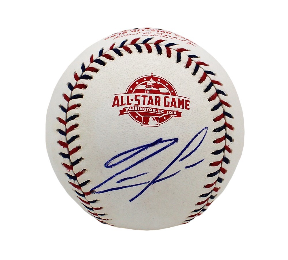 Ronald Acuna Jr Autographed Signed Atlanta Braves Rawlings OML 2018 All Star MLB Baseball 