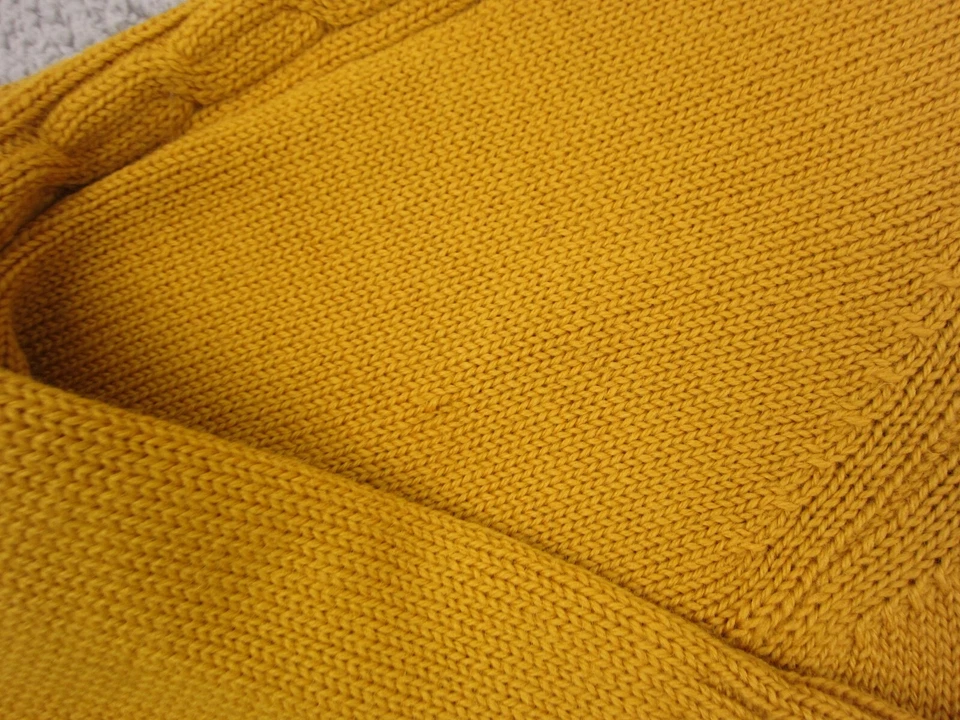 Suéter Minarelli True Vintage Para Hombre Grande Dorado 100% Lana Tejido por Cable Años 60 70 Foto 4 de 4