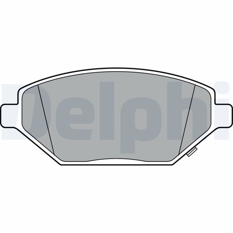 Plaquettes de frein de stationnement DELPHI LP3301 pour disque arrière VAUXH