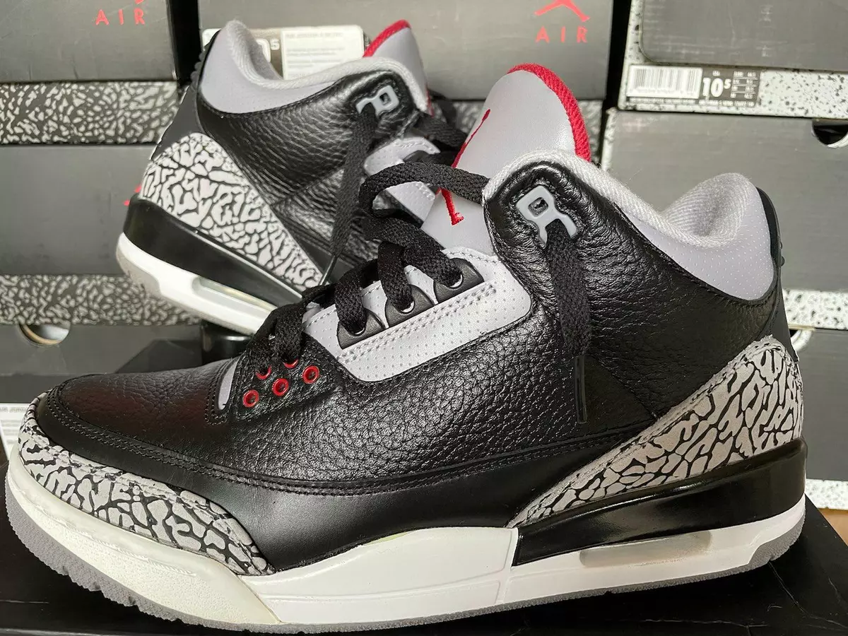 Black jordan cheap cement 3