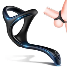 Men Reusable Ball-Scrotum-Stretcher-Ring-Penis Enhancer Delay Ejaculation MALE