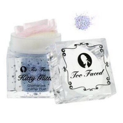 Too Faced Kitty Glitter Body Dust Iridescent Blue CAT FIGHT Full Sized