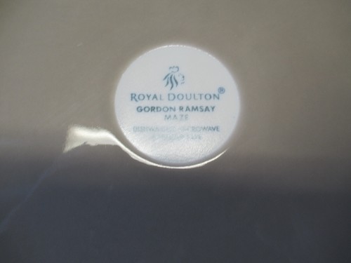 Gordon Ramsay MAZE TAUPE GREY Dinner Plate 11 in 1 ea 3 available - Picture 3 of 9