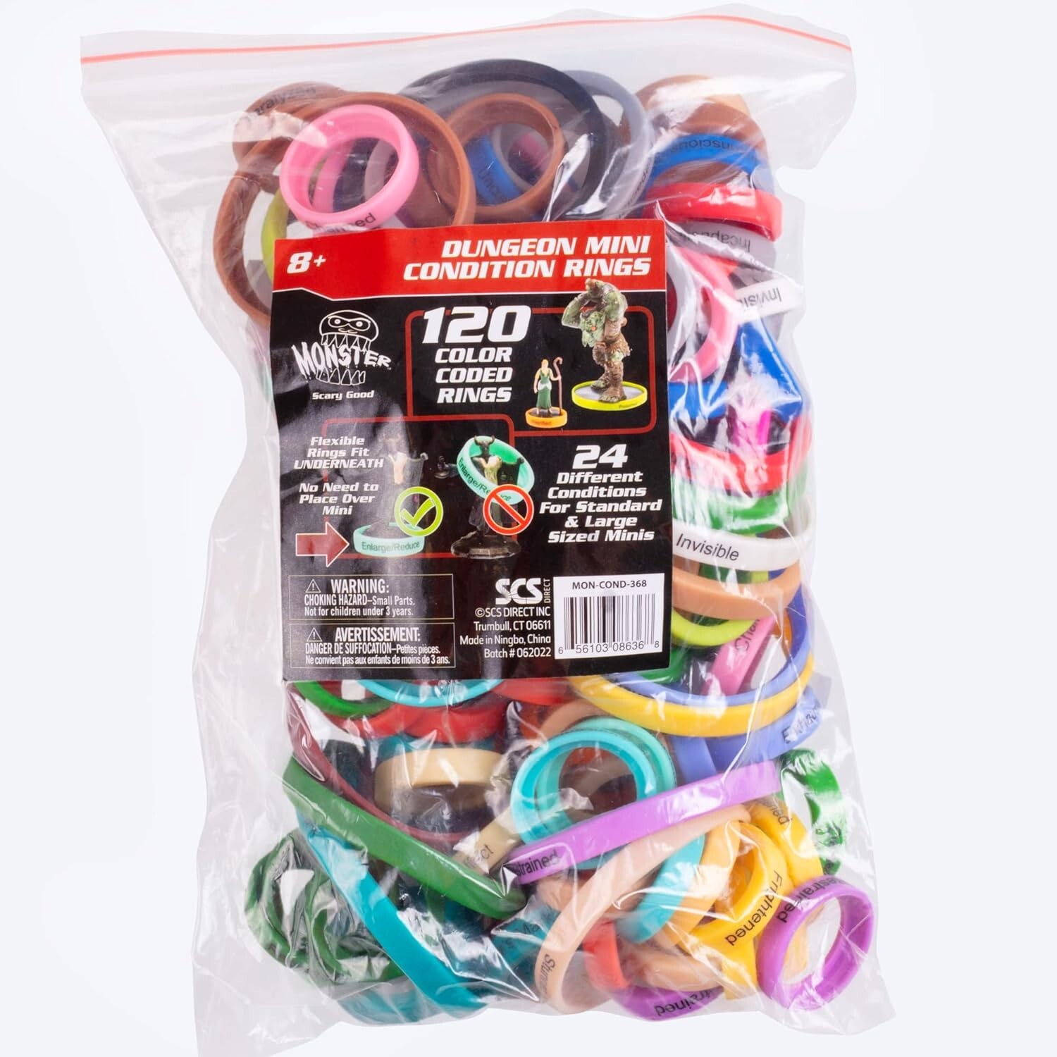 Гибкие маркеры влияния состояния DND, 120 колец, 24 различных режима, Новые запечатанные