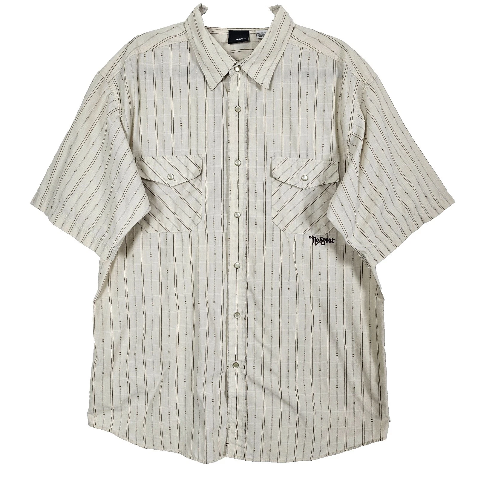 Camisas para hombre informales de algodón No Fear con botones