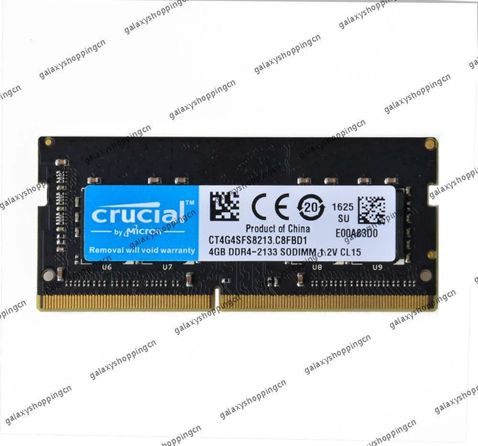8GB Crucial Kits 2x 4GB 1RX8 DDR4-2133 PC4-2133P CL15 SO-DIMM Laptop Memory RAM - Image 3 of 4