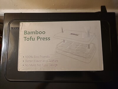Bamboo Tofu Press -Easy -Press Extra Water From Tofu - Brand New Sealed, See Des