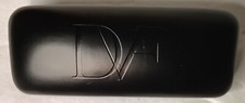 Diane von Furstenberg Hard Clamshell Glass Case Black Embossed Logo Case Only