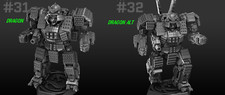 AS7 Atlas "Dragon" Alternate Mech Model For Battletech 6mm-10mm-15mm