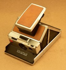 Polaroid SX-70 Camera Stainless Everything tight.Cosmetics Good No Dents/ PRETTY