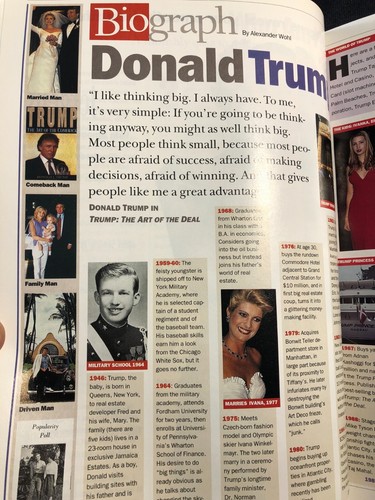 BIOGRAPHY Magazine JUNE 1998 - X-FILES David Duchovny - Donald Trump (Mint) - Picture 5 of 8