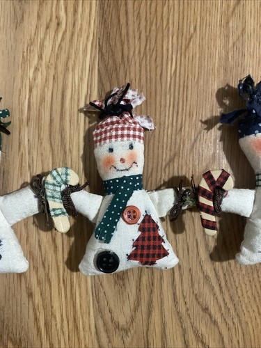 Panno 5 Peluche Pupazzo di Neve Ghirlanda Decorativa Natalizia - Foto 9 di 20