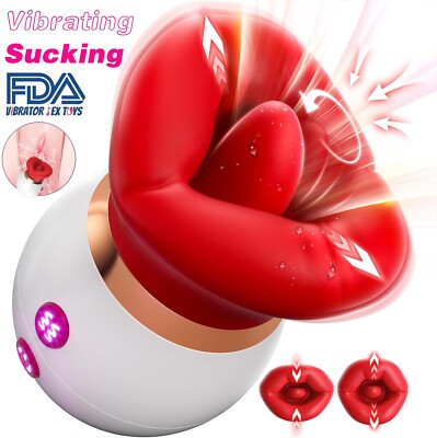 Tongue Licking Vibrator Clitoris Stimulator Oral Suck Sex Toys Women  Masturbator | eBay