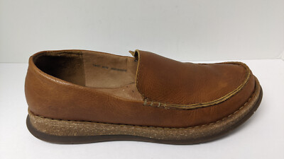 BORN Moc Toe Casual Loafers Cognac Leather Slip On Shoes Mens‎ 12 Born Baylor Moc Toe Loafers, Brown Leather, Men main image 4
