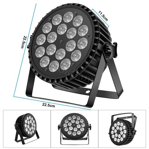 4PCS 200W RGB Stage Lighting LED PAR Can Light DMX Beam Party Outdoor Disco Show - Picture 9 of 20