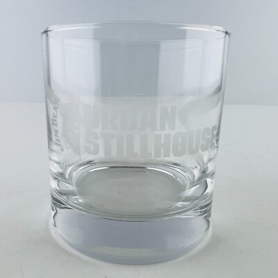 Jim Beam Urban Stillhouse Louisville Kentucky Round Rocks Glass