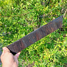 395 x 65 x 10mm  NATURAL OBSIDIAN PREFORM SLAB FOR KNAPPING KNIFE ARROWHEAD