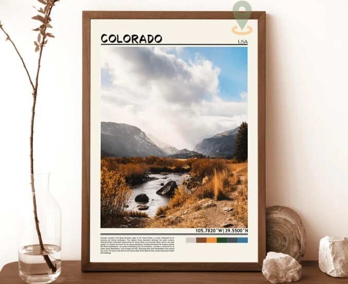 Colorado Print, Colorado Wall Art, Colorado Poster