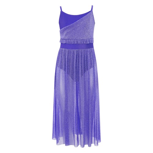 Kinder Mädchen Tanzkleid moderne Tanzkleidung Glitzer Performance Salsa Bühne - Bild 28 von 82