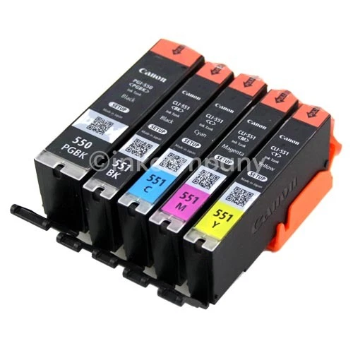 5 Orginal Canon Patronen PGI 550/CLI551 MX725 MX925 IP7250 MG5650 MG5550 MG6650