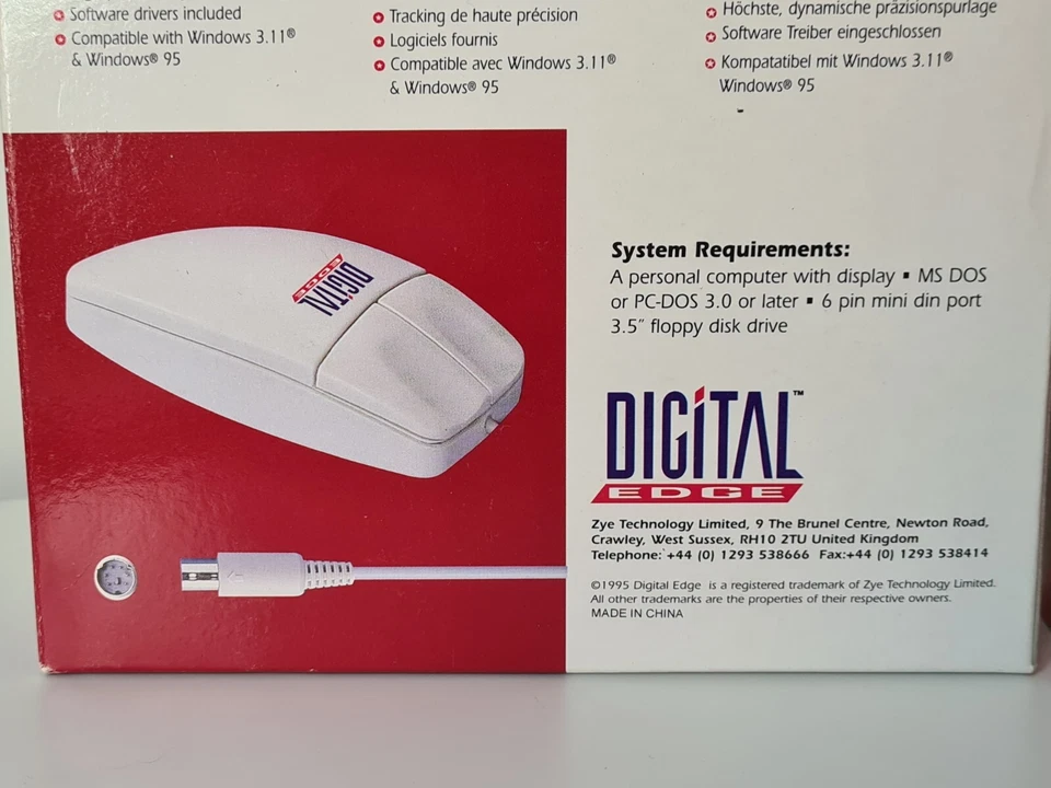 Digital Edge Point Mouse & Logic 3 Speed Mouse 5 - PS/2 Beige Computer Mice PC - Image 4 of 4