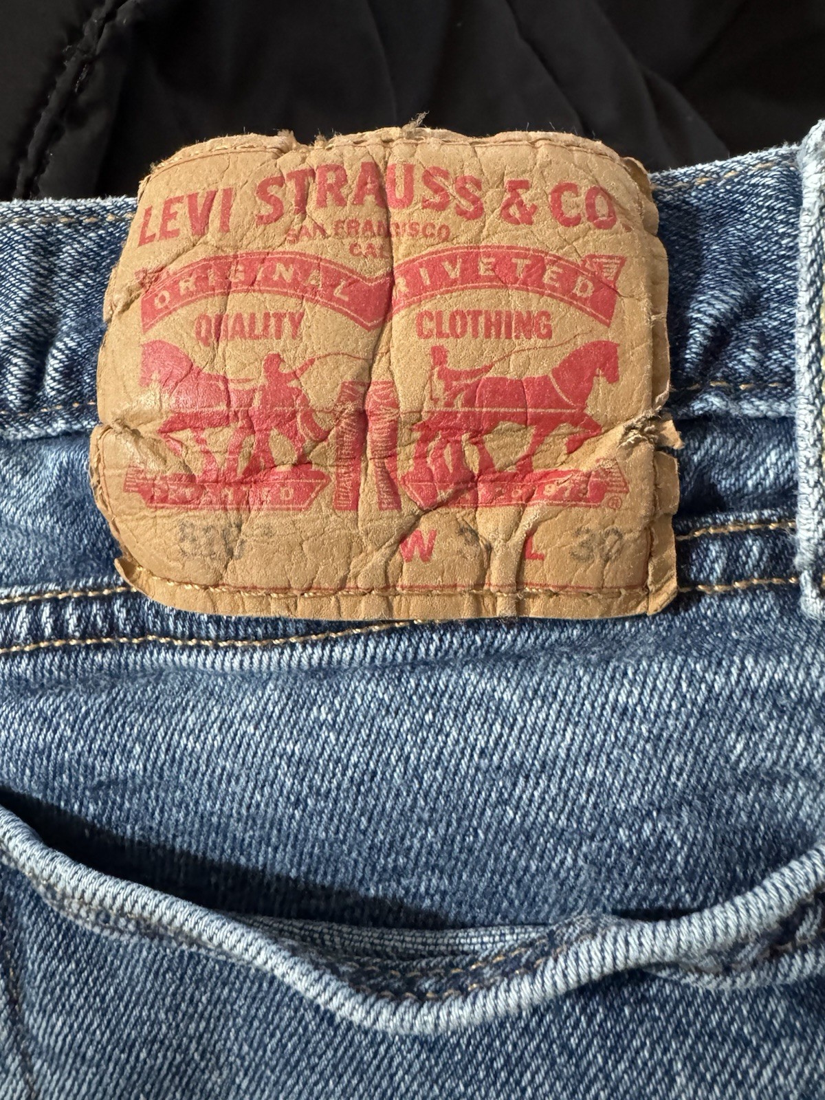 Levi's 501 Straight Fit Men's Jeans - Rinse thumbnail 3
