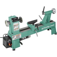 Torno de madera de velocidad variable Grizzly T25920 110 V 12 pulgadas x 18 pulgadas