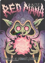 Red Mana Foil Secret Lair Goblin Storm Token #7082