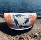 9” Pottery Floral Glazed Round Planter Bowl For Plant/Bonsai/Succulent Vintage — photo 9