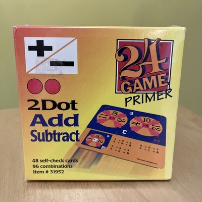 SUNTEX 24 Game Primer :2 Dot Add Subtract Grade 2-3 Educational Math BRAND NEW