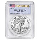 2023-S Proof $1 American Silver Eagle PCGS PR70DCAM FS Flag Label