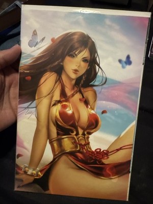 Street Fighter Masters Chun-Li 1 Leirix Li Red  PUREart Variant LE #221/333 COA