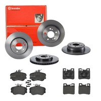 Brembo Bremsscheiben Ø278 + BremsbelÄGe Vorn & Hinten FÜR Mercedes C-KLASSE