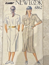 Vintage Sewing Pattern New Look 6862 Womens Size 8-18  Dress