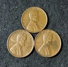 1939 D (3 Coins) Lincoln Wheat Pennies- Free Shipping