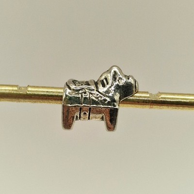 Silberfarben Metall Pferd Esel Tier Perle für Kette Bettelarmband Neuheit Geschenk