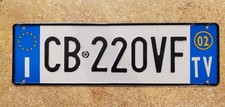 Italian License Plate Eurounion Italian License Plate Eurounion