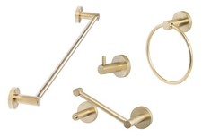 SureLoc LGSETPH2PV Lugano 4 Piece Bathroom Package with 30" Towel Bar Robe