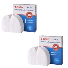 Denture Adhesive Cushions, Upper Adhesive-Free Denture Pads for Sore Gums, 30...