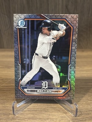 Max Clark 2026 Bowman Steel Metal /100 Tigers #BCP-2