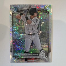Topps 2025 Bowman Chrome Javier Mogollon #BCP-68 Speckle Refractor White Sox