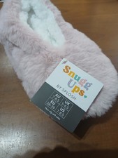 Snugg Ups By Splosh Womens Lux Blush Non Slip Slippers.Size 7 - 8.5. New