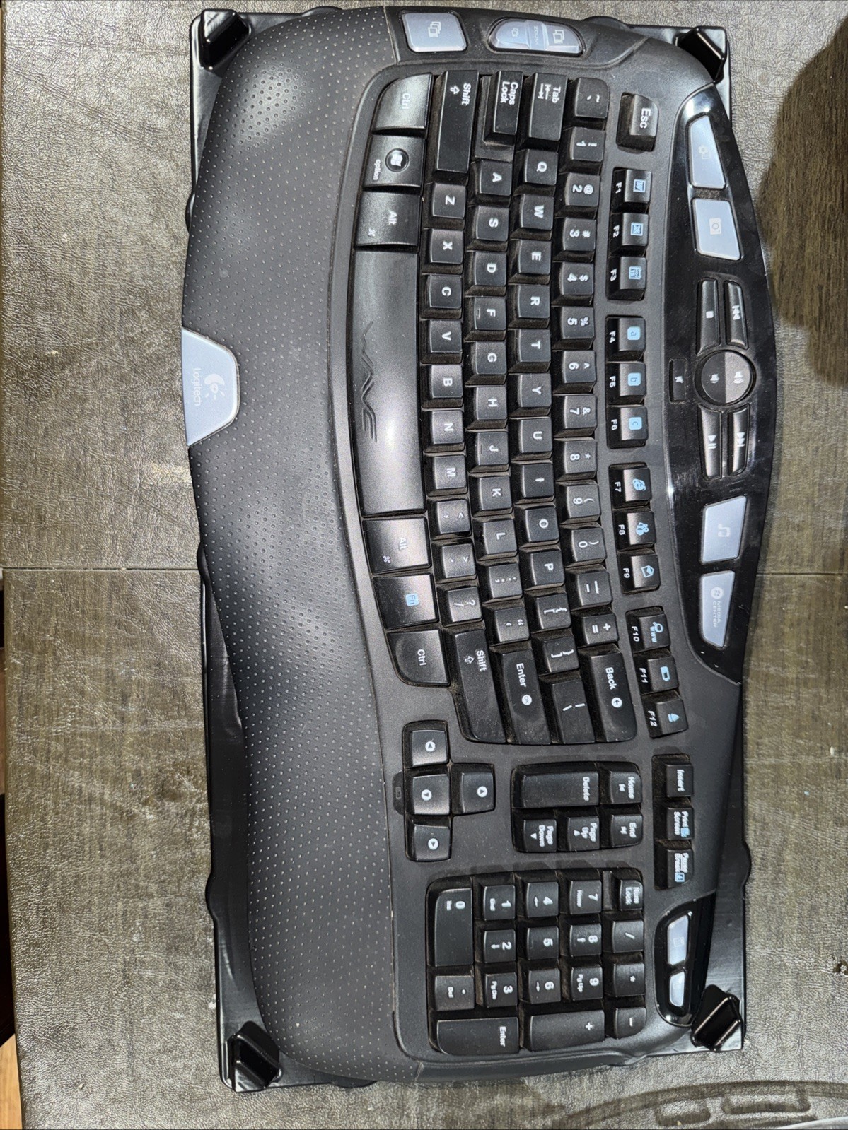 Logitech Cordless Desktop Wave Keyboard Only No Dongle 920-0